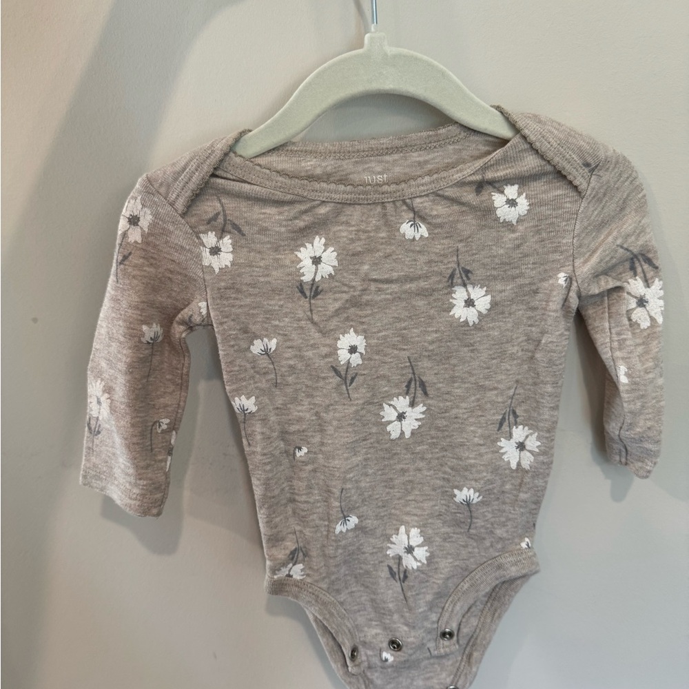 Floral Beige Kids One Piece